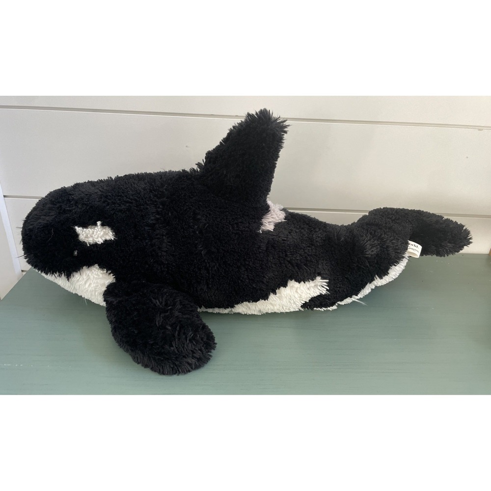 Seaworld Shamu Orca Killer Whale‎ Stuffed Animal Plush Sea World Black White